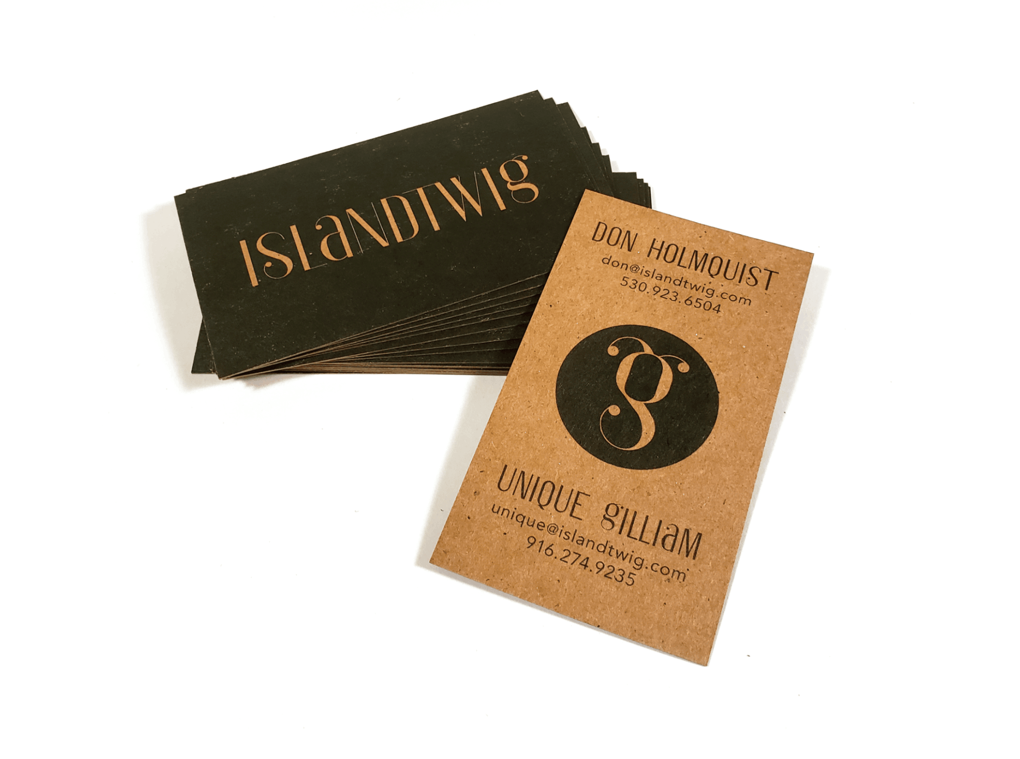 Islandtwig business cards